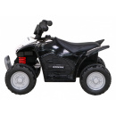 Quad honda 250x trx na akumulator czarny + klakson + led + ekoskóra