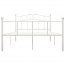 Rama łóżka, biała, metalowa, 160 x 200 cm