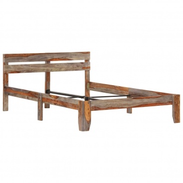 Rama łóżka, lite drewno sheesham, 120 x 200 cm