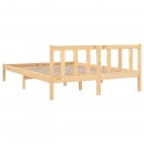 Rama łóżka, lite drewno sosnowe, 150x200 cm, uk king