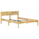 Rama łóżka z litego drewna z odzysku, 120 x 200 cm