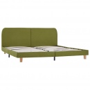 Rama łóżka, zielona, tkanina, 160 x 200 cm