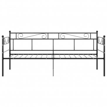 Rama sofy, czarna, metalowa, 90x200 cm
