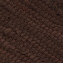 Ręcznie tkany dywanik Chindi, bawełna, 200x290 cm, brązowy
