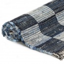 Ręcznie tkany dywanik Chindi, dżins, 80x160 cm, niebieski