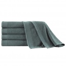 Ręczniki do sauny, 5 szt., bawełna 450 g/m², 80x200 cm, zielone