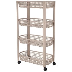 Regał na kółkach 4-poziomowy 46,5x26x79 cm