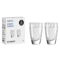 Ritzenhoff Pioretto Espresso Zestaw 2 Kryształowych szklanek do Espresso kieliszków do nalewki wódki Ritzenhoff Pioretto Espresso Zestaw 2 Kryształowych szklanek do Espresso kieliszków do nalewki wódki