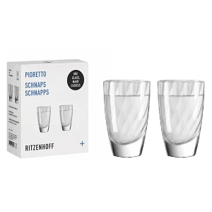 Ritzenhoff Pioretto Espresso Zestaw 2 Kryształowych szklanek do Espresso kieliszków do nalewki wódki Ritzenhoff Pioretto Espresso Zestaw 2 Kryształowych szklanek do Espresso kieliszków do nalewki wódki