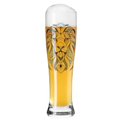 Ritzenhoff Szklanka do piwa motyw lew kryształ metal szlachetny ilustrator Andreas Preis Ritzenhoff Szklanka do piwa motyw lew kryształ metal szlachetny ilustrator Andreas Preis