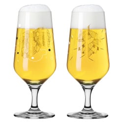 Ritzenhoff Zestaw 2 szt. kieliszków do Piwa Brauchtzeit kryształ Andreas Preis nr1 nr2
