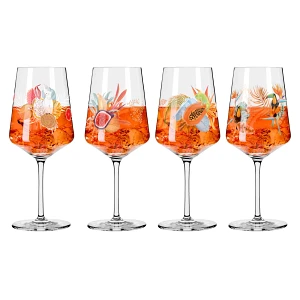 Ritzenhoff Zestaw 4 szt, kieliszków do aperitif Sommerrausch ilustrator R. Richter T. Kuhlmann Ritzenhoff Zestaw 4 szt, kieliszków do aperitif Sommerrausch ilustrator R. Richter T. Kuhlmann