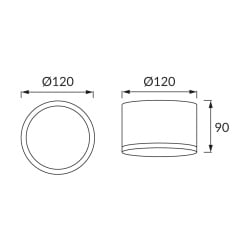 ROLEN LED 10W WHITE CCT ROLEN LED 10W WHITE CCT