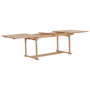 Rozkładany stół do ogrodu, drewno tekowe, (180-280)x100x75 cm