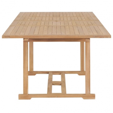 Rozkładany stół do ogrodu, drewno tekowe, (180-280)x100x75 cm