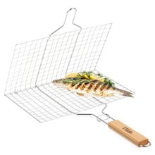 Ruszt do grillowania metalowy 34x22 cm