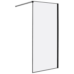 ścianka prysznicowa waspam 90 x 190 cm czarny