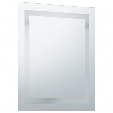 Ścienne lustro łazienkowe z LED i czujnikiem dotyku, 50x60 cm