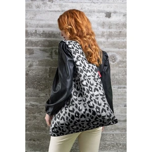 Siatka minim maxi shopper, leo nero