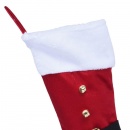 Skarpeta świąteczna na prezenty dekoracyjna Mikołaj święta Boże Narodzenie dzwoneczki 46 cm