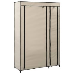 Składana szafa, kremowa, 110 x 45 x 175 cm, tkanina Składana szafa, kremowa, 110 x 45 x 175 cm, tkanina