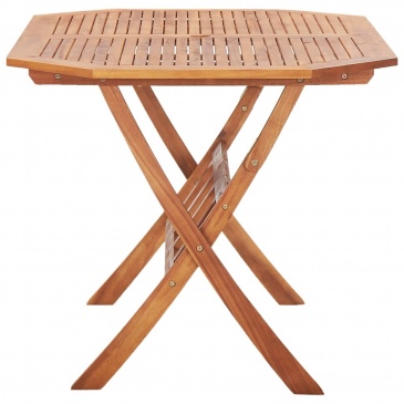 Składany stół ogrodowy, 135x85x75 cm, lite drewno akacjowe