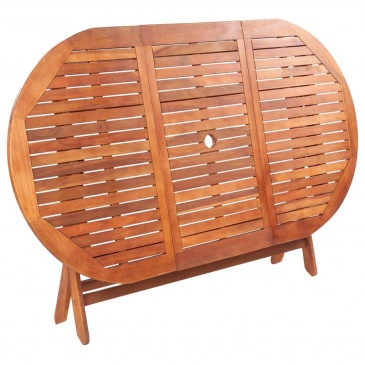 Składany stół ogrodowy, 160x85x75 cm, lite drewno akacjowe