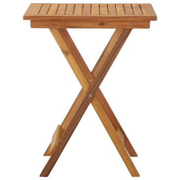 Składany stół ogrodowy, 60x60x75 cm, lite drewno akacjowe