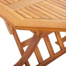 Składany stół ogrodowy, 90x75 cm, lite drewno akacjowe