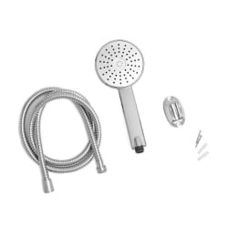 Słuchawka prysznicowa ZESTAW z wężem okrągła CHROM Słuchawka prysznicowa ZESTAW z wężem okrągła CHROM