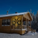 Śnieżynka świecąca płatek śniegu ozdoba na elewację budynek dom zewnętrzna wisząca 384 led 120 cm
