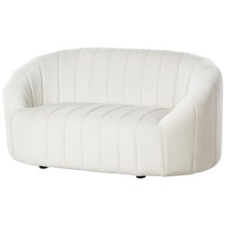 Sofa 2-osobowa welurowa złamana biel malung Sofa 2-osobowa welurowa złamana biel malung