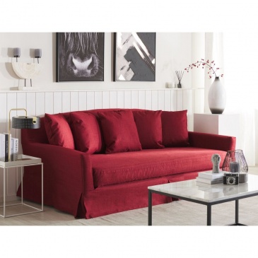 Sofa 3-osobowa czerwona GILJA