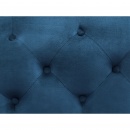 Sofa 3-osobowa welurowa ciemnoniebieska SKIEN