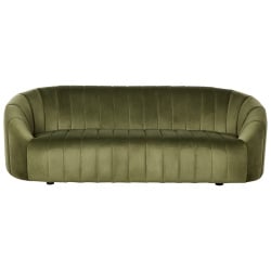 Sofa 3-osobowa welurowa zielona malung Sofa 3-osobowa welurowa zielona malung