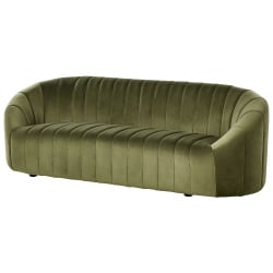 Sofa 3-osobowa welurowa zielona malung Sofa 3-osobowa welurowa zielona malung