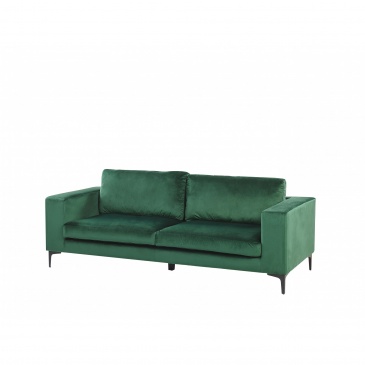 Sofa 3-osobowa welurowa zielona VADSTENA