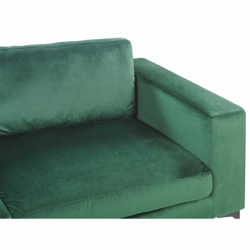 Sofa 3-osobowa welurowa zielona VADSTENA