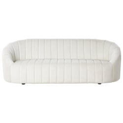 Sofa 3-osobowa welurowa złamana biel malung Sofa 3-osobowa welurowa złamana biel malung
