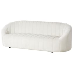 Sofa 3-osobowa welurowa złamana biel malung Sofa 3-osobowa welurowa złamana biel malung