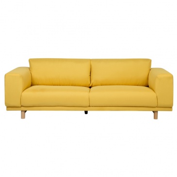 Sofa 3-osobowa żółta NIVALA