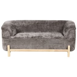Sofa dla 2 osób ALNOR Szenil Brązowy Sofa dla 2 osób ALNOR Szenil Brązowy