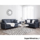 Sofa dwuosobowa tapicerowana ciemnoszara Bronislao