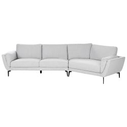 Sofa KANSSELI  Jasnoszary dla 3 osób