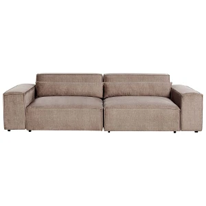 Sofa modułowa hellnar  jasnobrązowy z otomaną dla 2 osób
