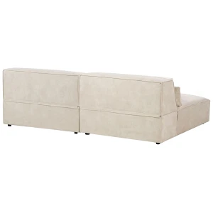 Sofa modułowa hellnar welur jasnobeżowy dla 2 osób