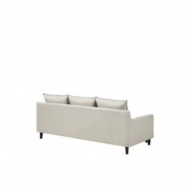 Sofa narożna tapicerowana beżowa ELVENES
