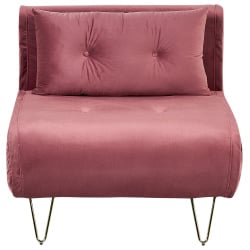 Sofa rozkładana vestfold różowy welur