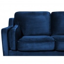 Sofa tapicerowana trzyosobowa ciemnoniebieska Cecilia