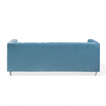 Sofa tapicerowana trzyosobowa jasnoniebieska Visone